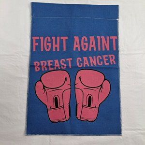 Garden Flag Breast Cancer Fight Againt Support